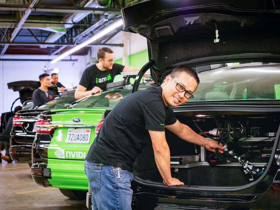 Everyone has a chance to connect during NVIDIA’s in-house events. 