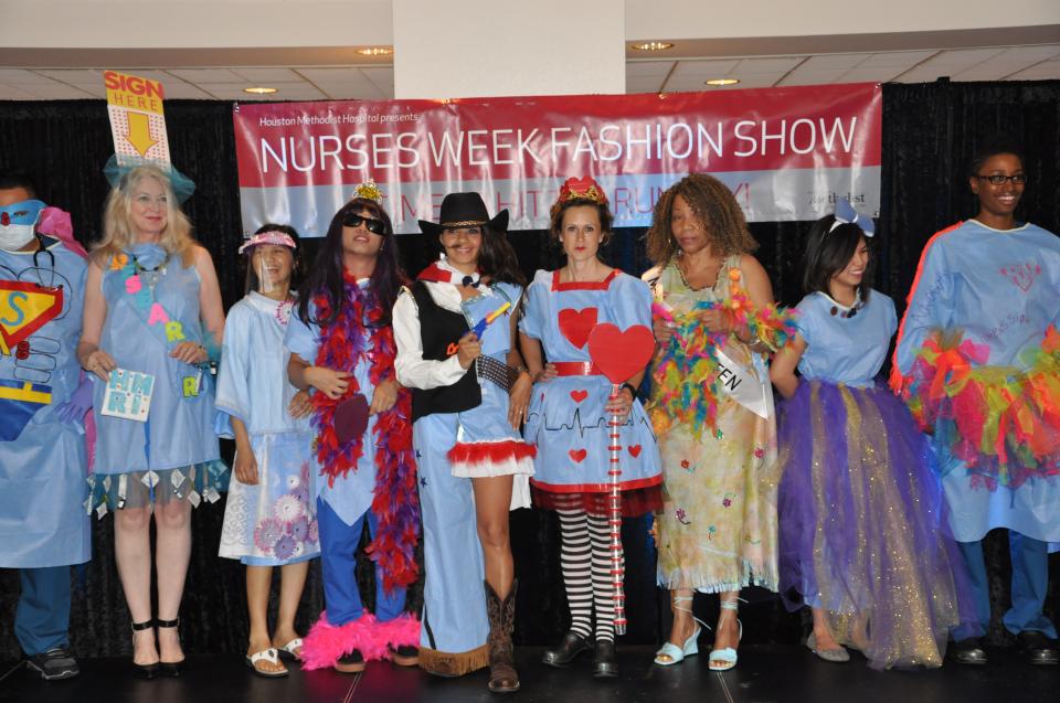 Nurses at Houston Methodist Hospital celebrate Nurses Week with a special \