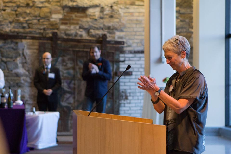 Kate Wolford, President at 2015 Art Fellowship Reception