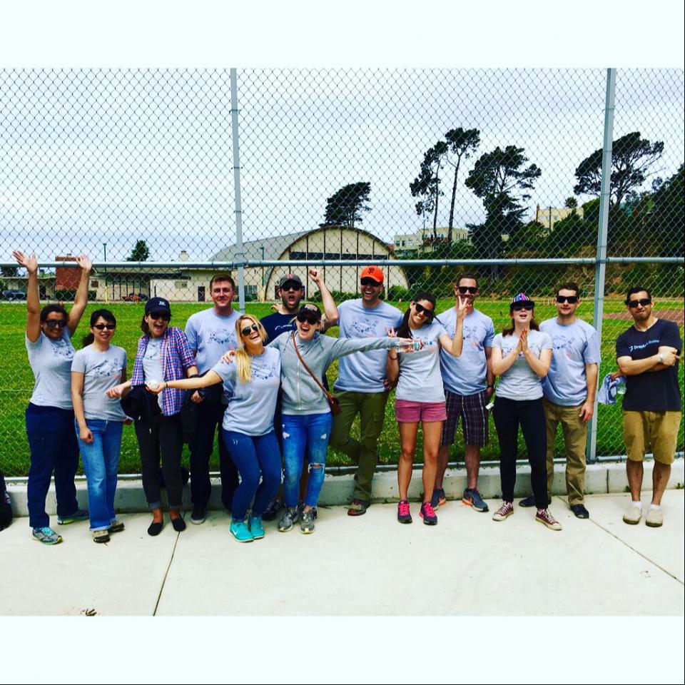 Employees volunteering at Appirio's Day of Service