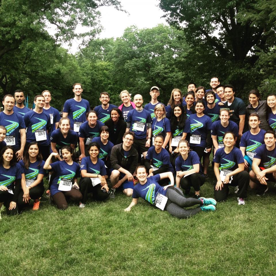 MediaMath's New York Team participating in the JP Morgan Corporate Challenge