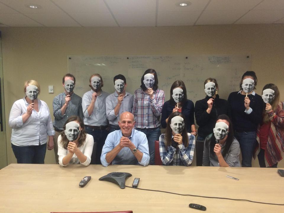 Halloween at CSG (dressed as our fearless leader, Steven!)