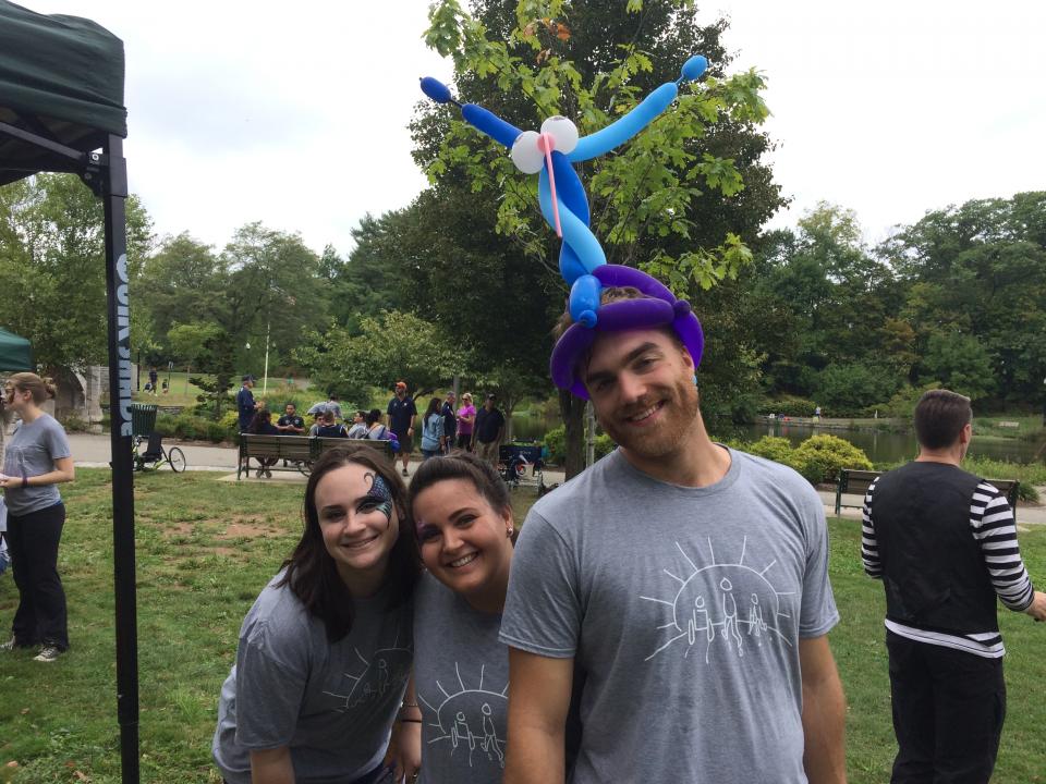 Employees Alison, Angela, and Chris at the Stroll 'N Roll, our annual event to raise vital funds for rehabilitation research and employment initiatives to help people with disabilities - September 2016.