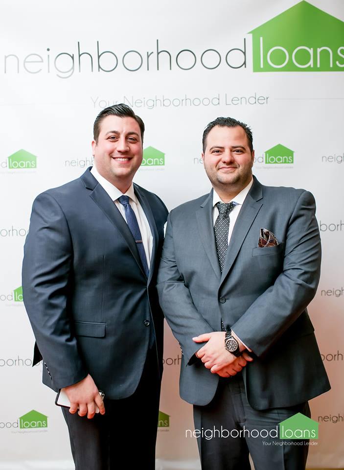 Reno Manuele & Tony Ameti at the Neighborhood Loans 2015 Holiday Party!
