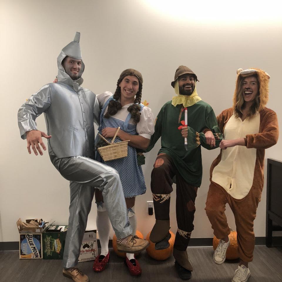Our whole company costume party!