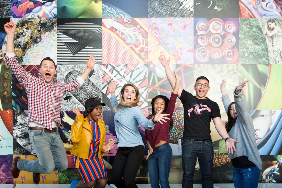 Adobe employees ready to march in the Martin Luther King Jr. Parade in San Francisco. 