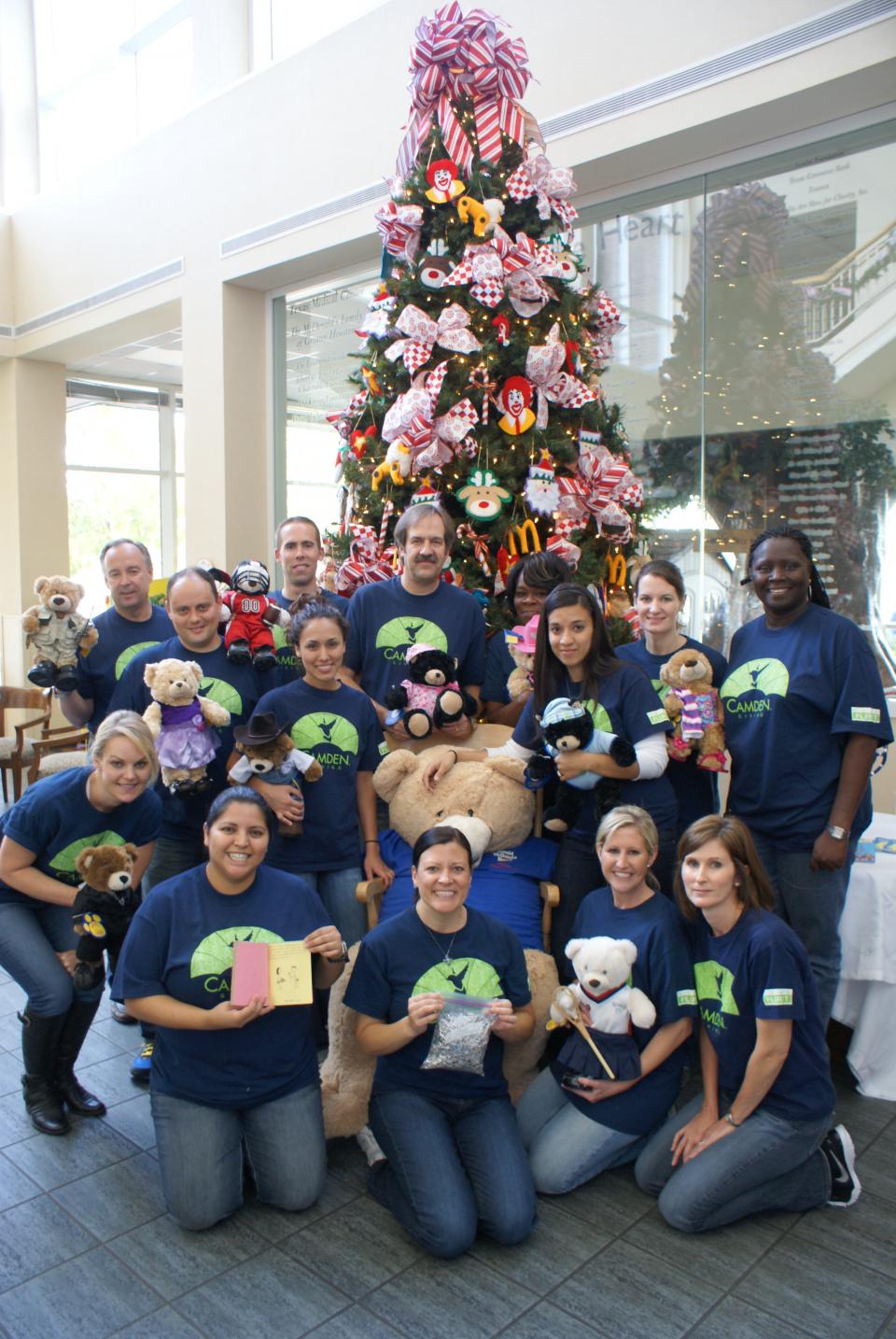 Atlanta team members participate in a Camden Cares event.