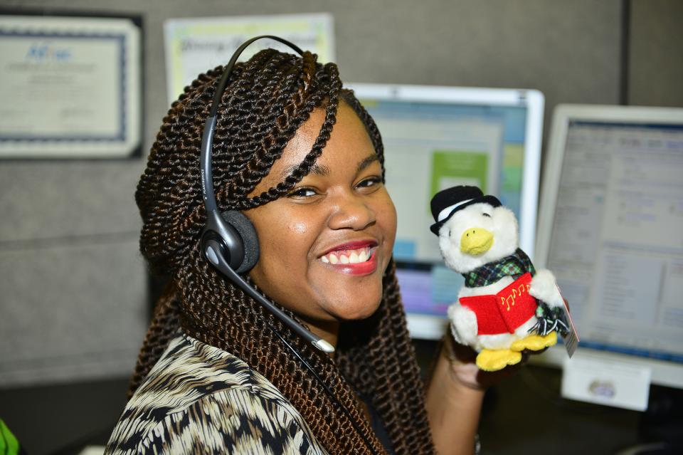 Aflac employees mark the beginning of the holiday season when they receive the holiday Duck each November.