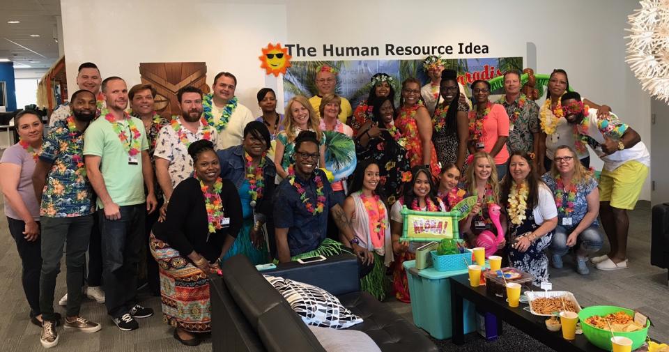 IKEA co-workers in Baltimore celebrate the start of summer with a Luau!