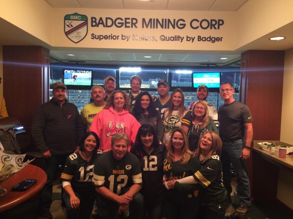 Associate Recognition at the Green Bay Packer Game