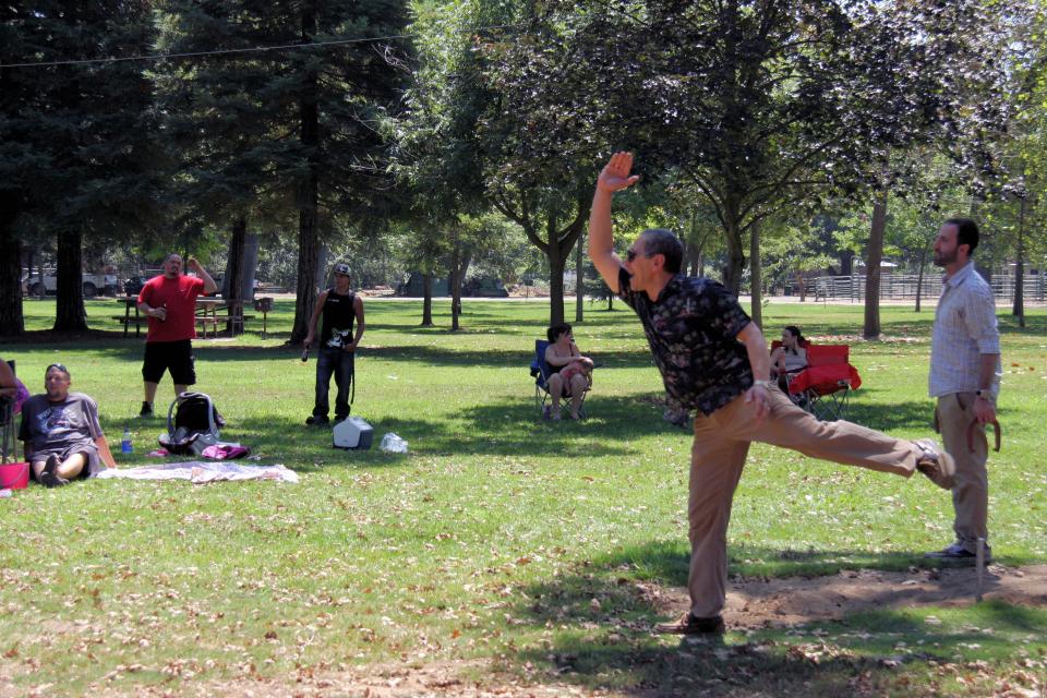 Horseshoe Tournament at the company picnic