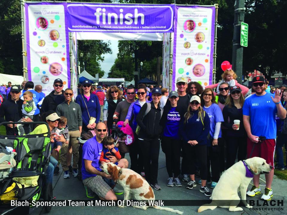 Blach-Sponsored Team at March of Dimes Walk