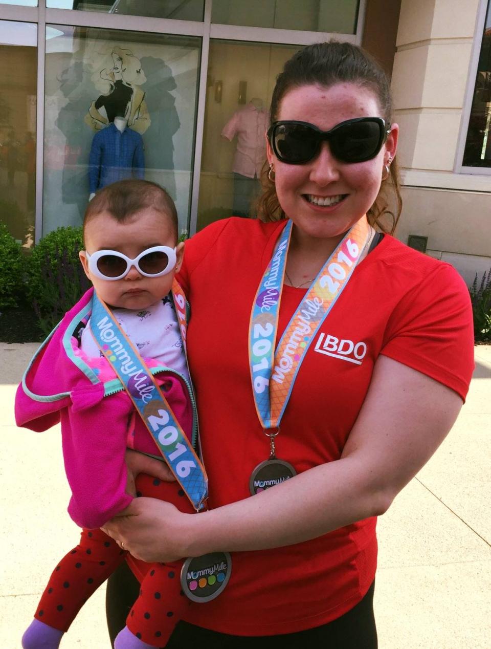BDO professional’s first race with her daughter. They completed the Mommy Mile together. 