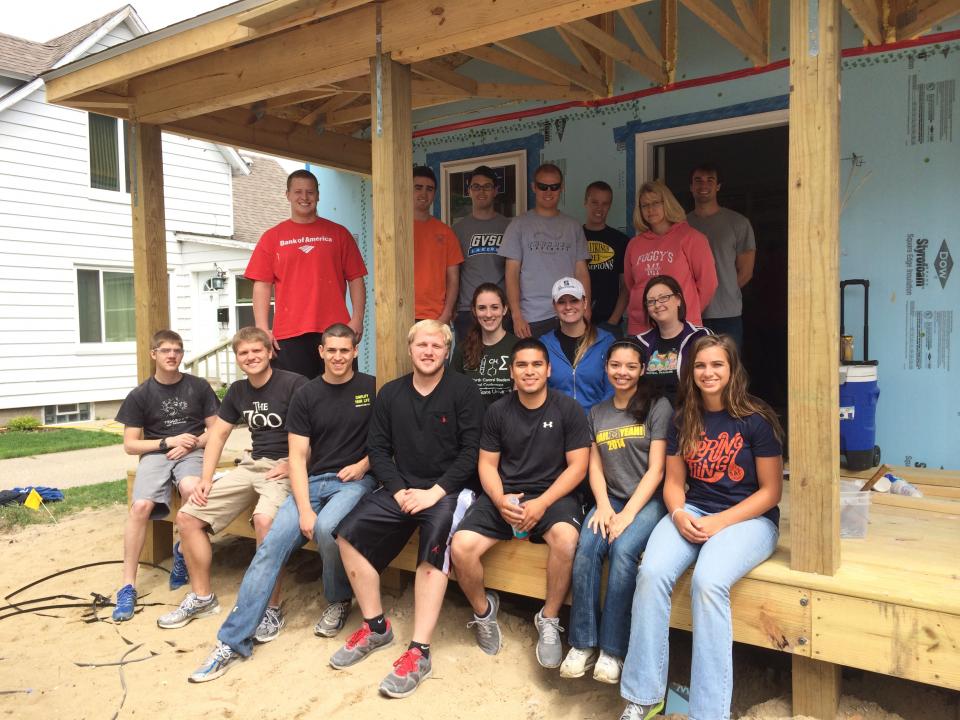 Intern Habitat for Humanity build