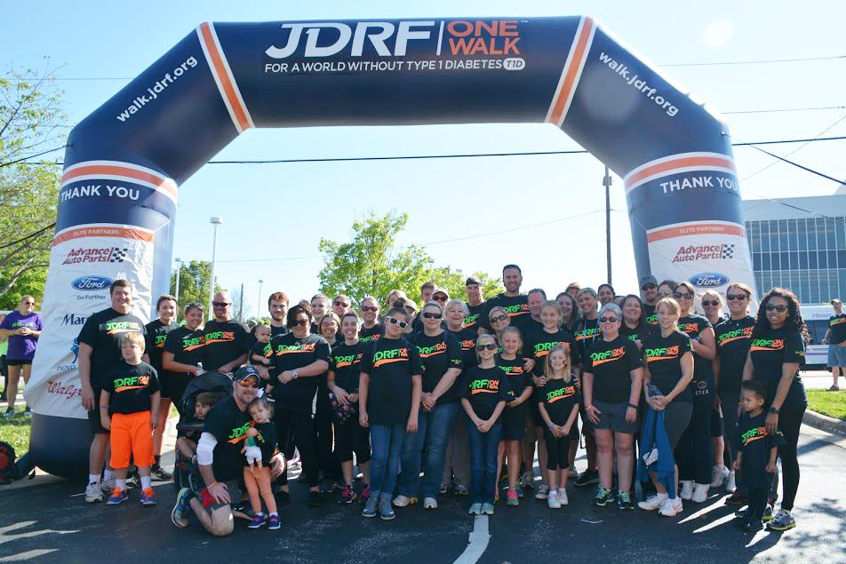 OD employees participating in the JDRF walk