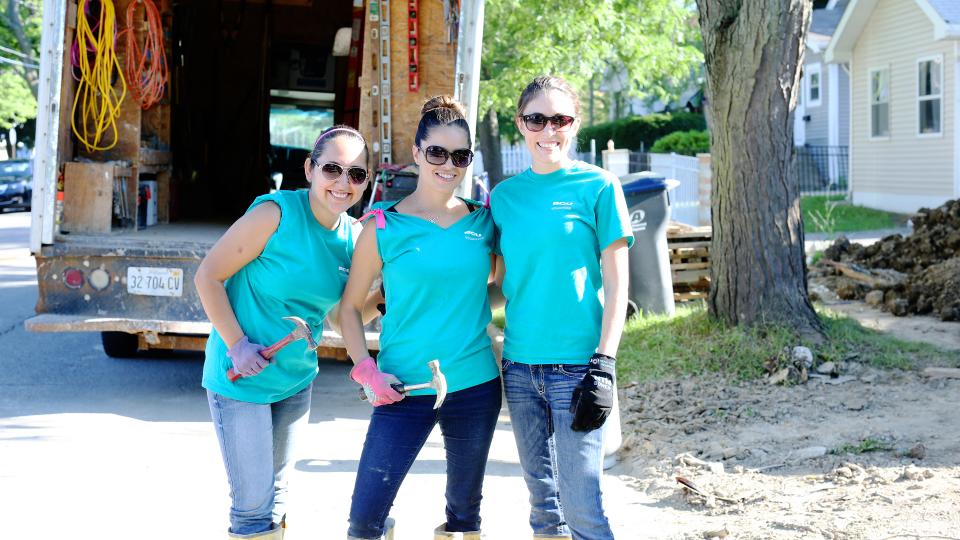 BCU teams regularly volunteer their time for Habitat for Humanity.