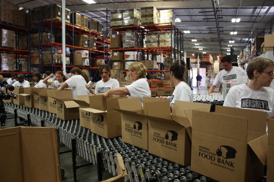 Good to Give Back Week: Hershey employees worked together to pack meals at the Central PA food bank