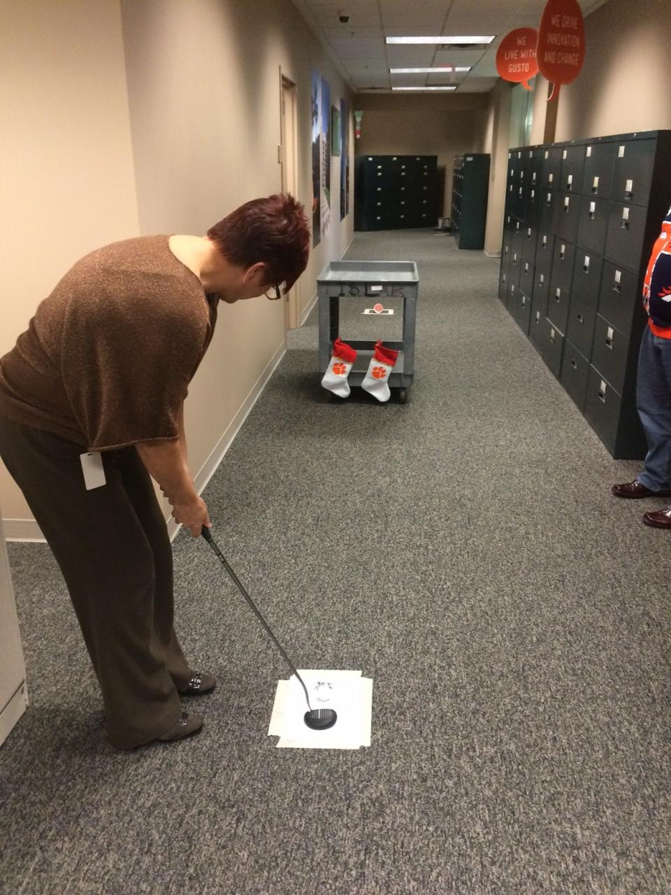 We had a little fun golfing in our Greenville, NC office.