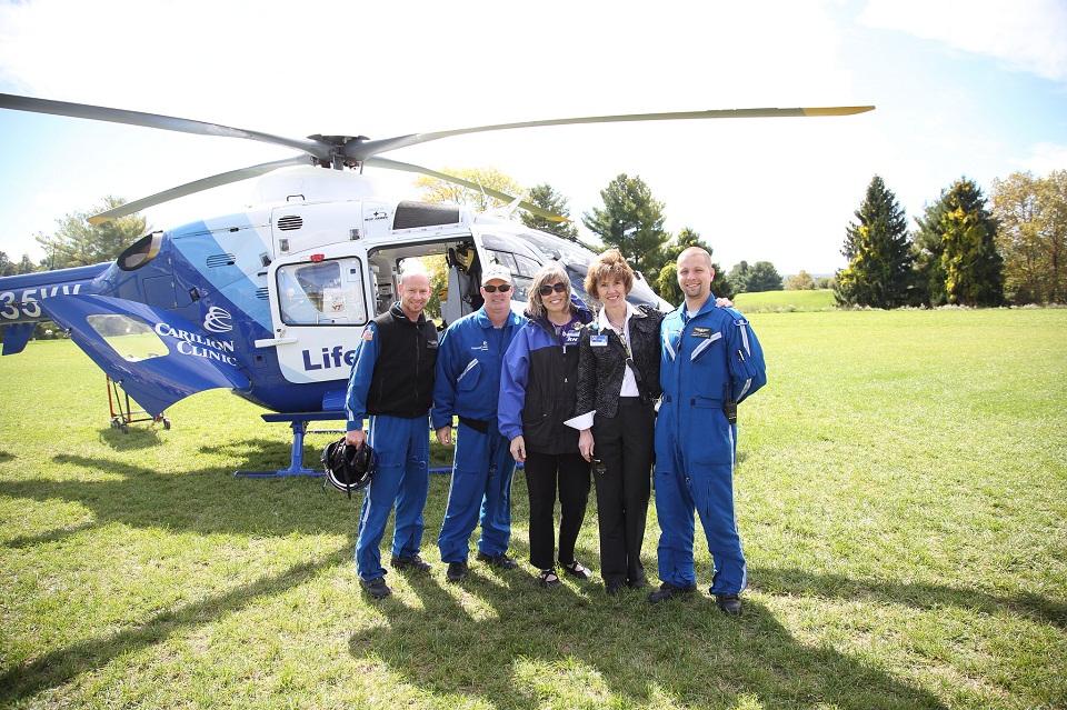 Our employees take pride in the services we provide to the community and often volunteer at events to give the community a sneak-peek at our Life-Guard helicopter.