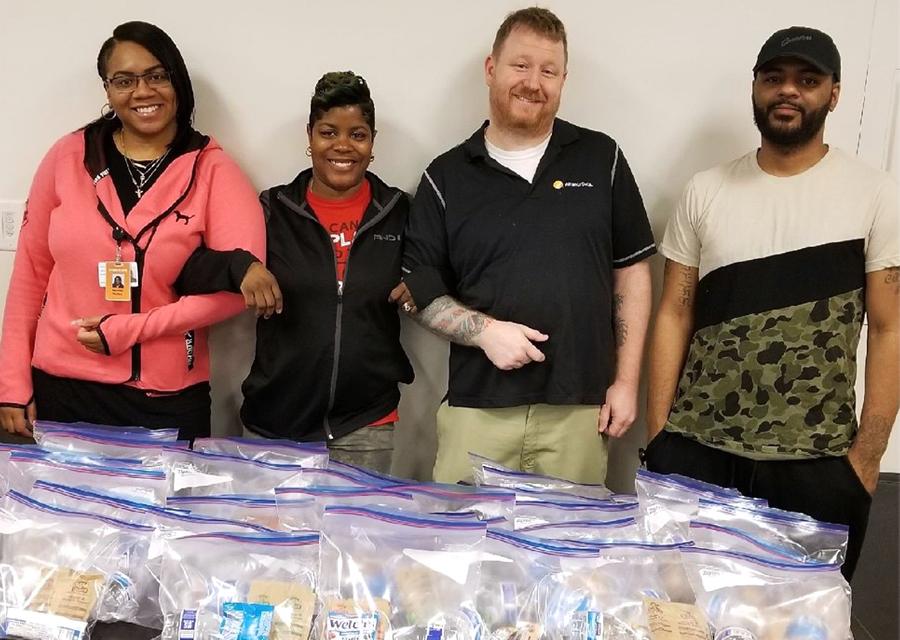 Reynoldsburg associates make snack packs for families staying at Ronald McDonald House