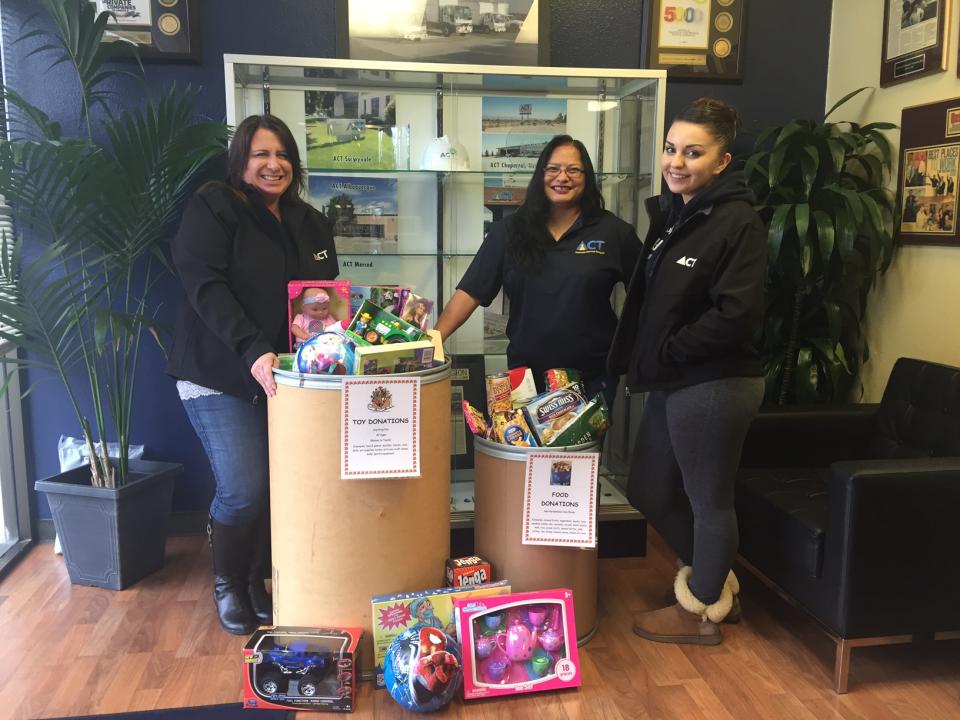 The Sunnyvale office Food and Toy Drive!