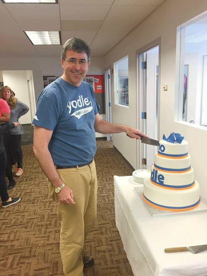 Yodle CEO Court Cunningham celebrates the company's 10 year anniversary.