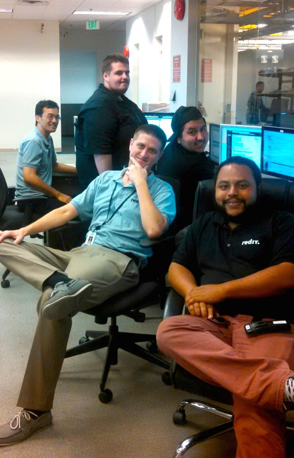 The Operations team pauses for a smile!