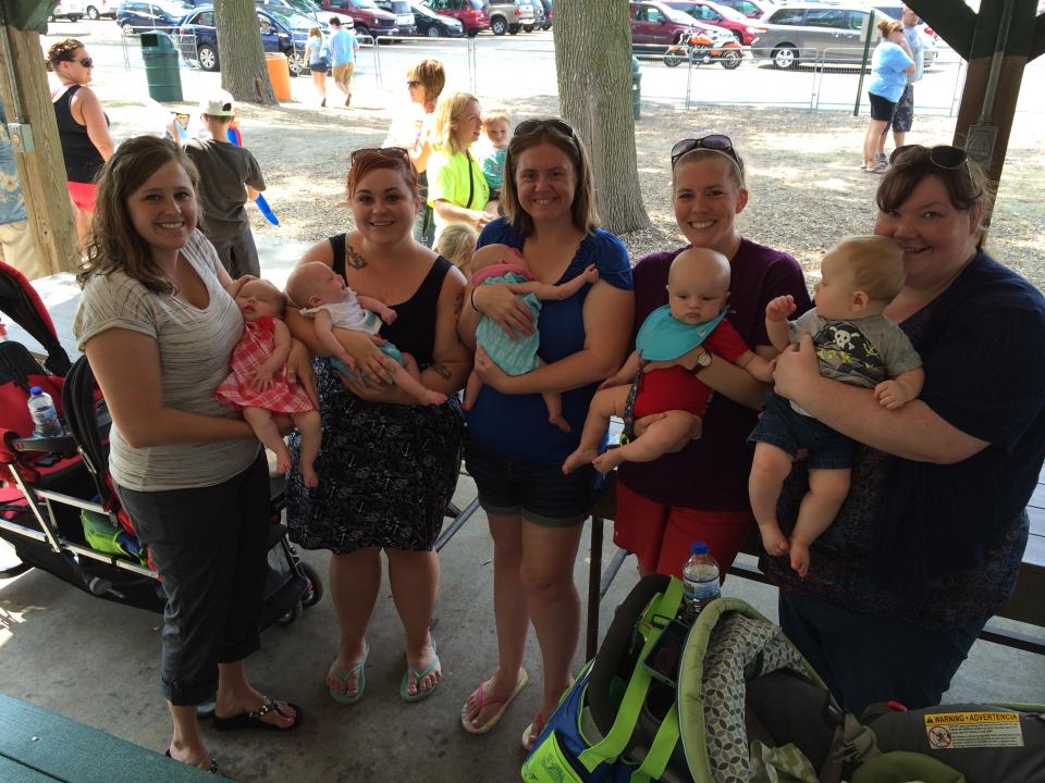 Employees and kids at PAi Summer Picnic