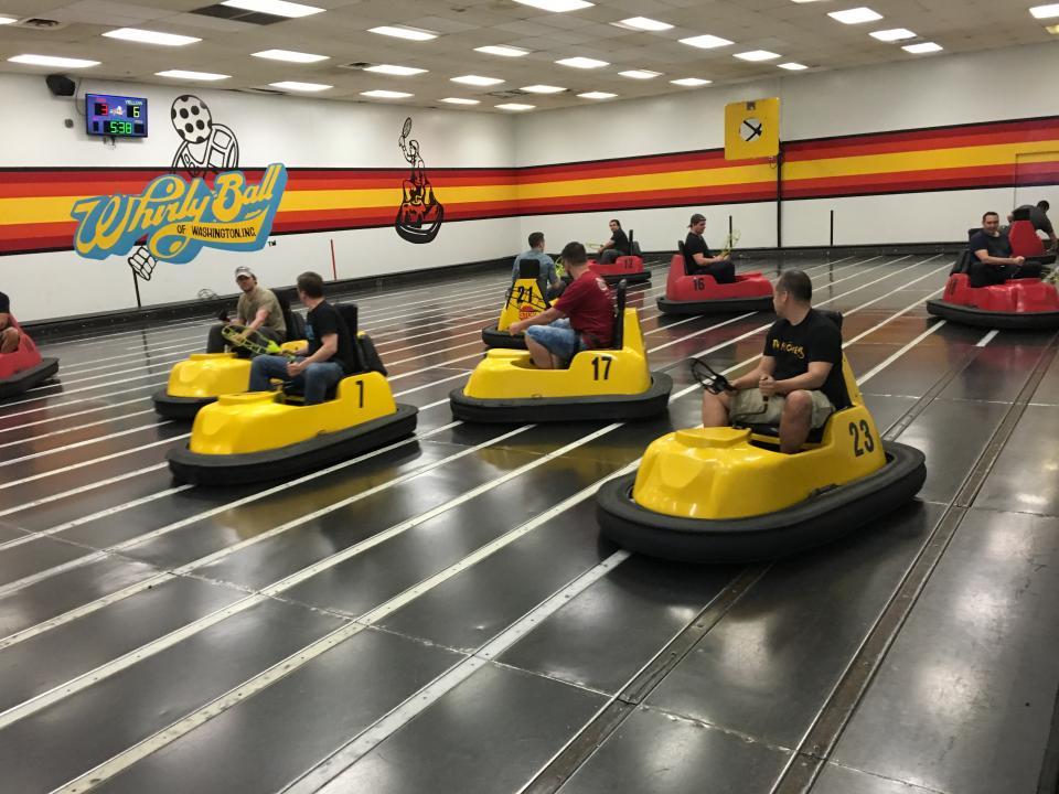 The Seattle teams loves their Whirly Ball