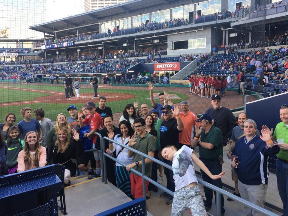 Family Baseball Game Outing