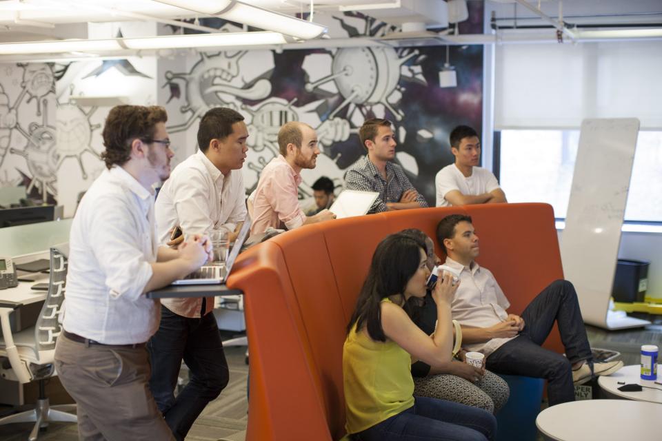 Engineers at work at our NYC Headquarters