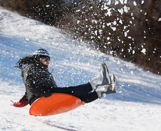 Accounts Payable & Expense Specialist Kim Croce Enjoys Sledding \