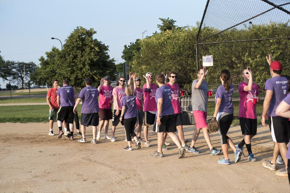 At Echo, you better be ready to Bring Your Own on the softball field! These Chicago office employees celebrate another successful season of Echo Softball.