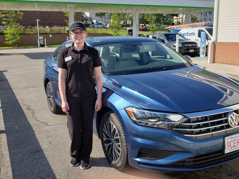 Team Member Autum wins a 2019 Jetta in our 80th Birthday Bash Raffle!