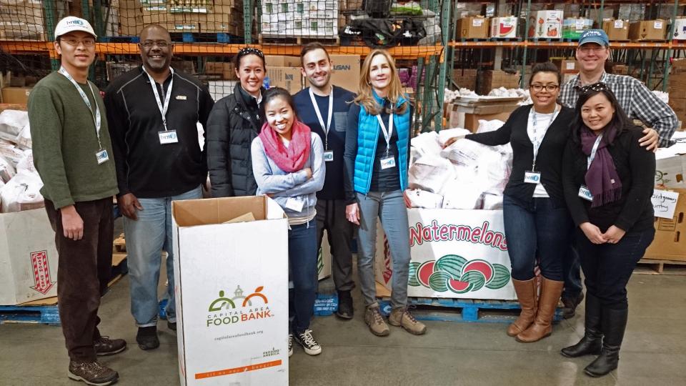 Volunteering at the Capital Area Food Bank