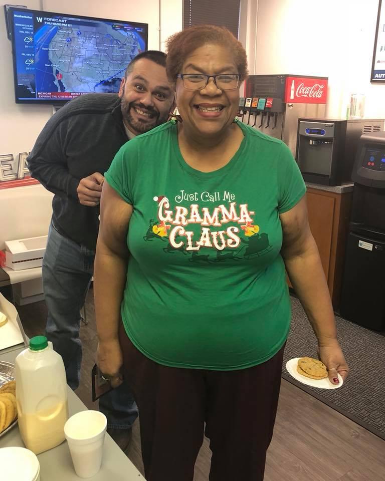 Tapestry employees enjoying some holiday sweets.