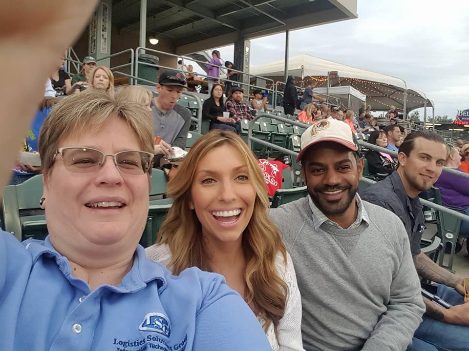 RIVA employees enjoying a minor league baseball game as a team.