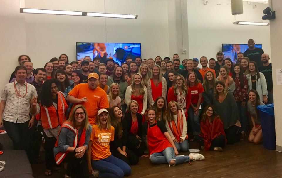 Nashville Britelings celebrate Orange Tuesday