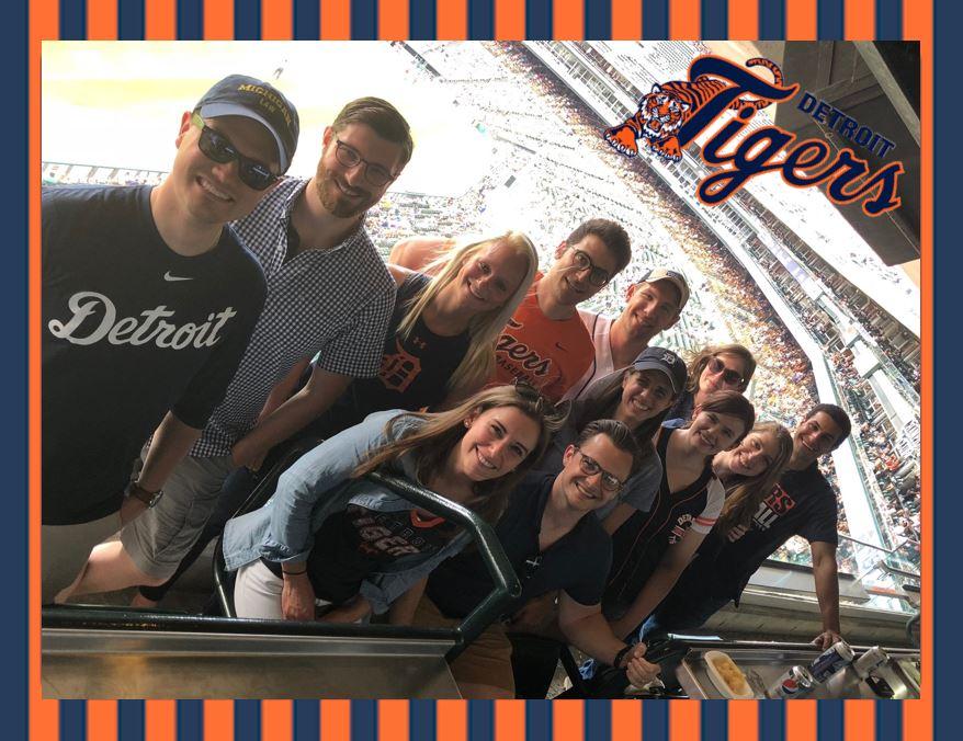 Summer Associates at Tiger's Baseball Game