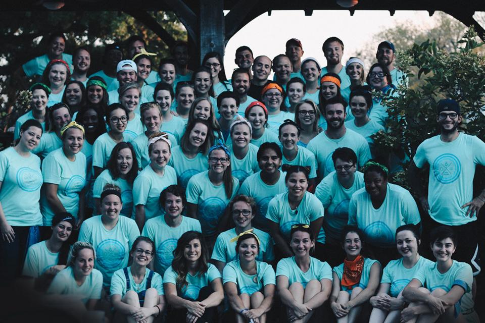 Team photo at the 2016 company retreat