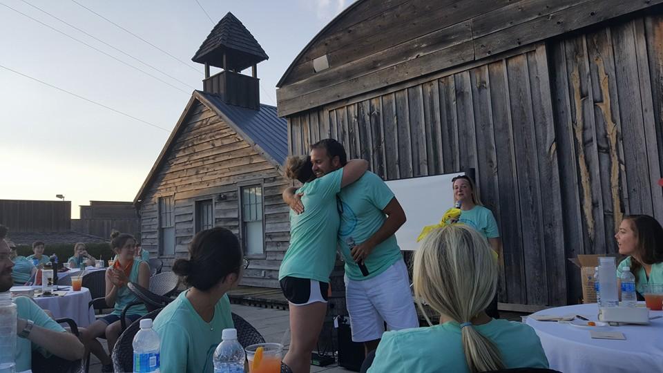 Employee recognition at the 2016 company retreat