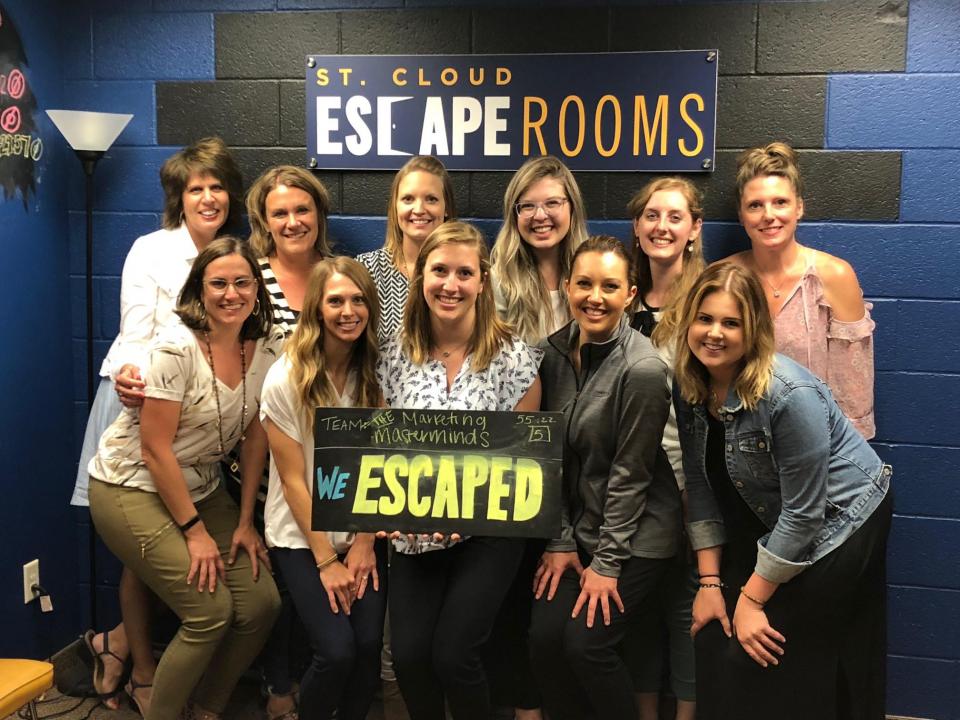 Marketing team bonding at Escape Room