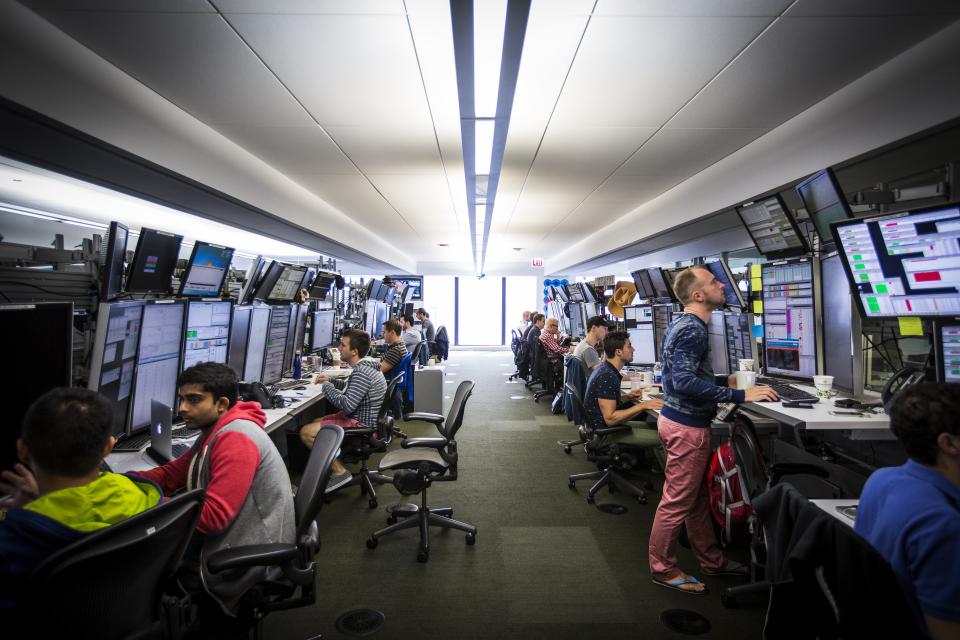 view of our open trading floor