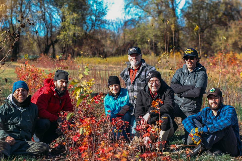 RSGers taking a break from planting trees