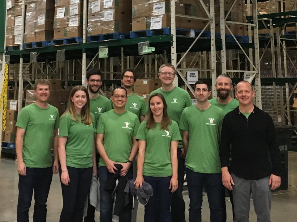 RSGers volunteering at a food bank