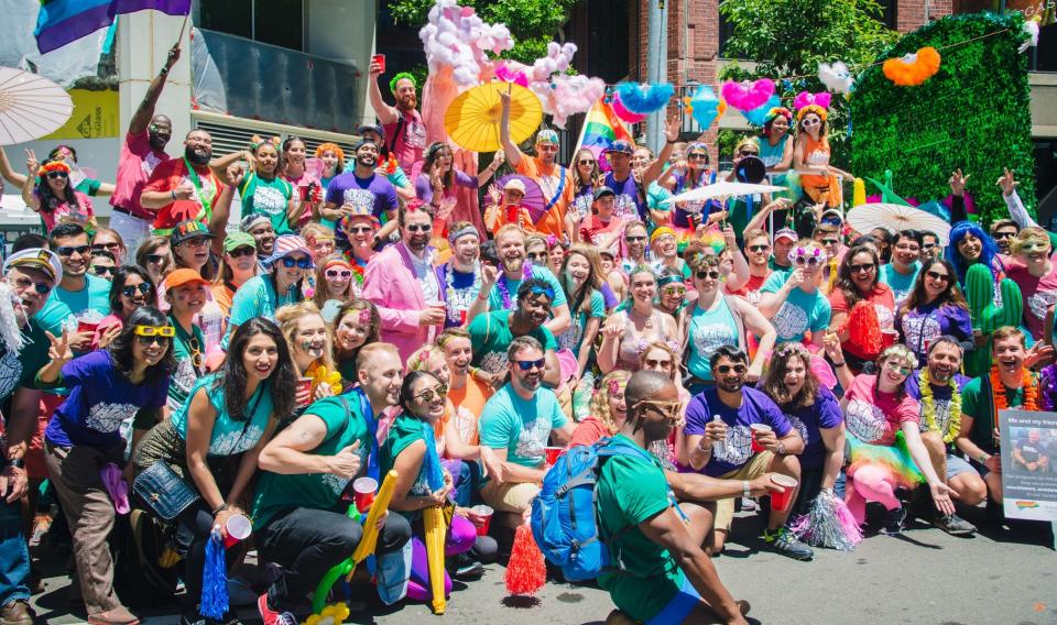 A few Zendeskians celebrating SF Pride 2017