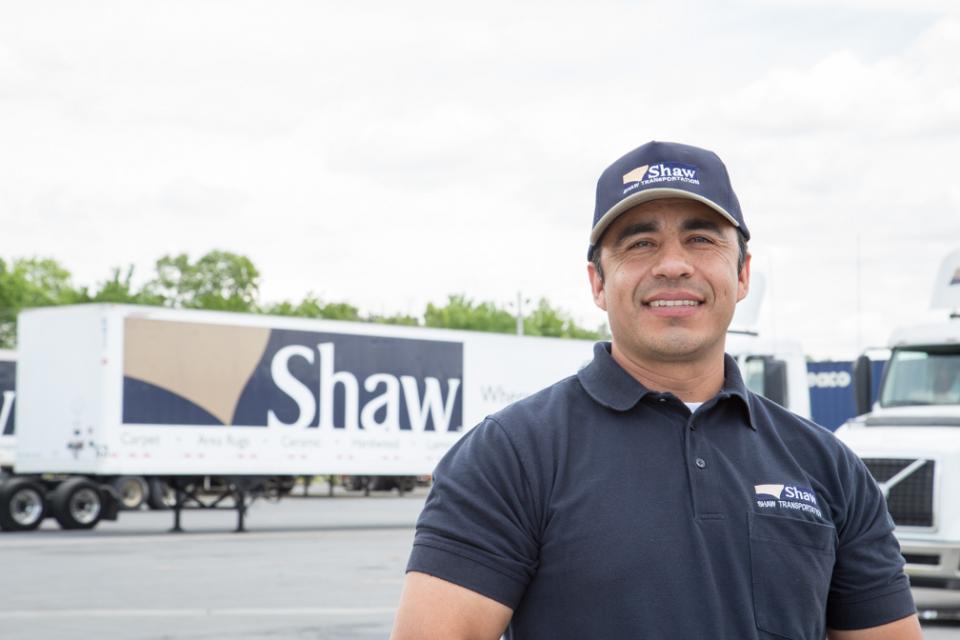 Shaw operates one of the nation’s largest private transportation fleets with more than 800 tractors, utilizing 3,000 trailers to support 40 local and regional distribution facilities.