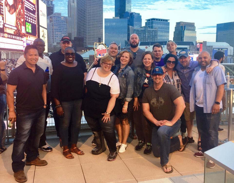 Our leadership associates enjoy an outdoor ball game