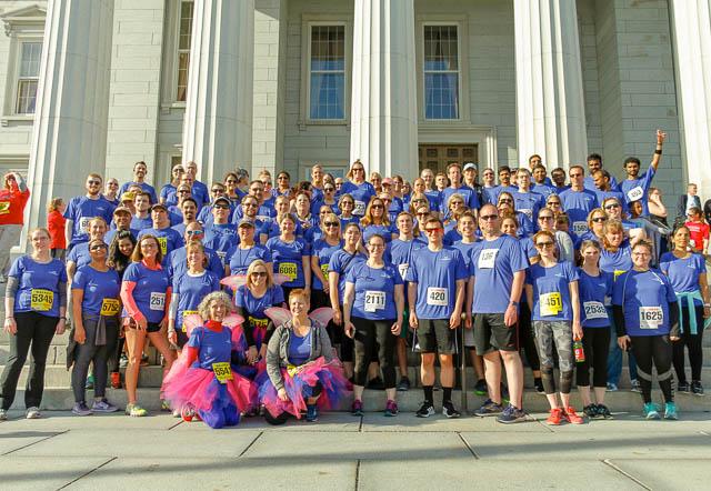 Employees participated in a fitness class, one of many activities offered as part of our Employee Appreciation Day.