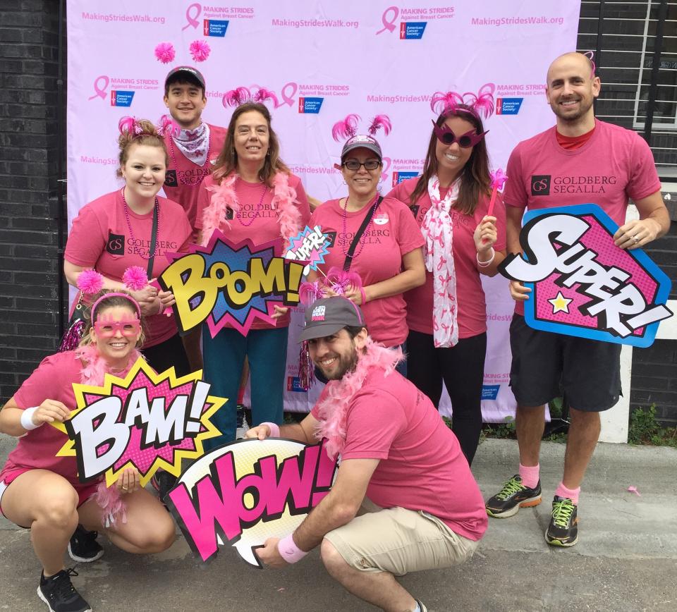 Team GS Raleigh at the Making Strides Against Breast Cancer walk